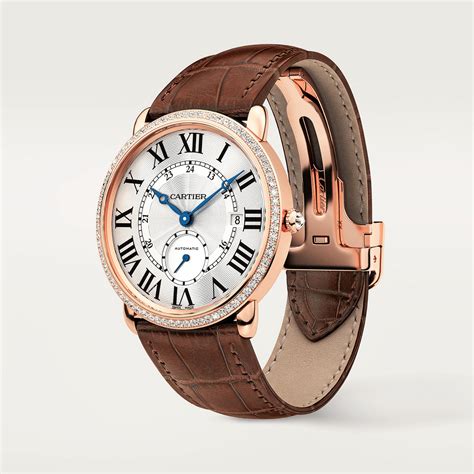 montre ronde louis cartier|ronde louis cartier watch price.